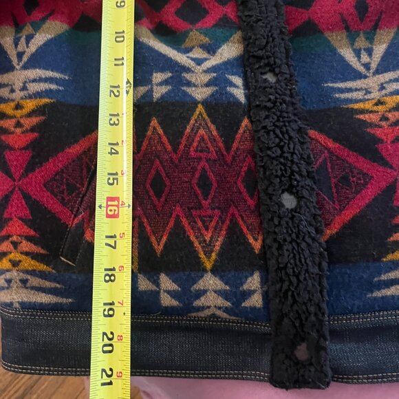 Pendleton X Wrangler Wool and Denim Jacket Size Medium - Picture 7 of 16